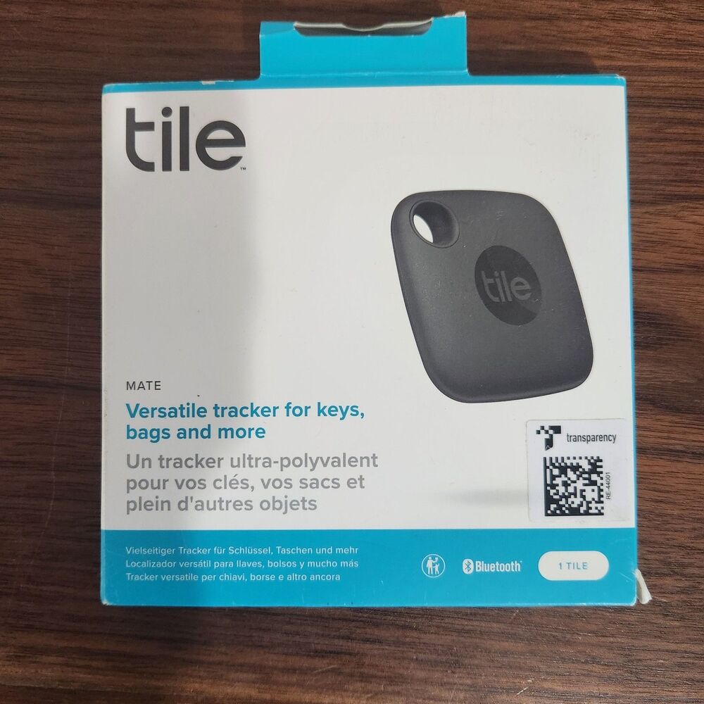 Tile Mate Bluetooth Tracker Keys Finder Item Locator Black New Sealed